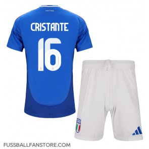 Italien Bryan Cristante #16 Replik Heimtrikot Kinder EM 2024 Kurzarm (+ Kurze Hosen)